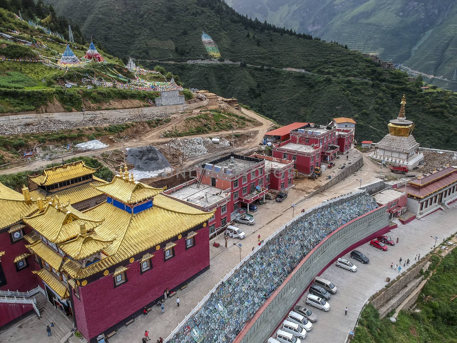 The Goddess of Mercy Temple (GuanYin Miao) in Guanyin Town, Jinchuan of Sichuan province.