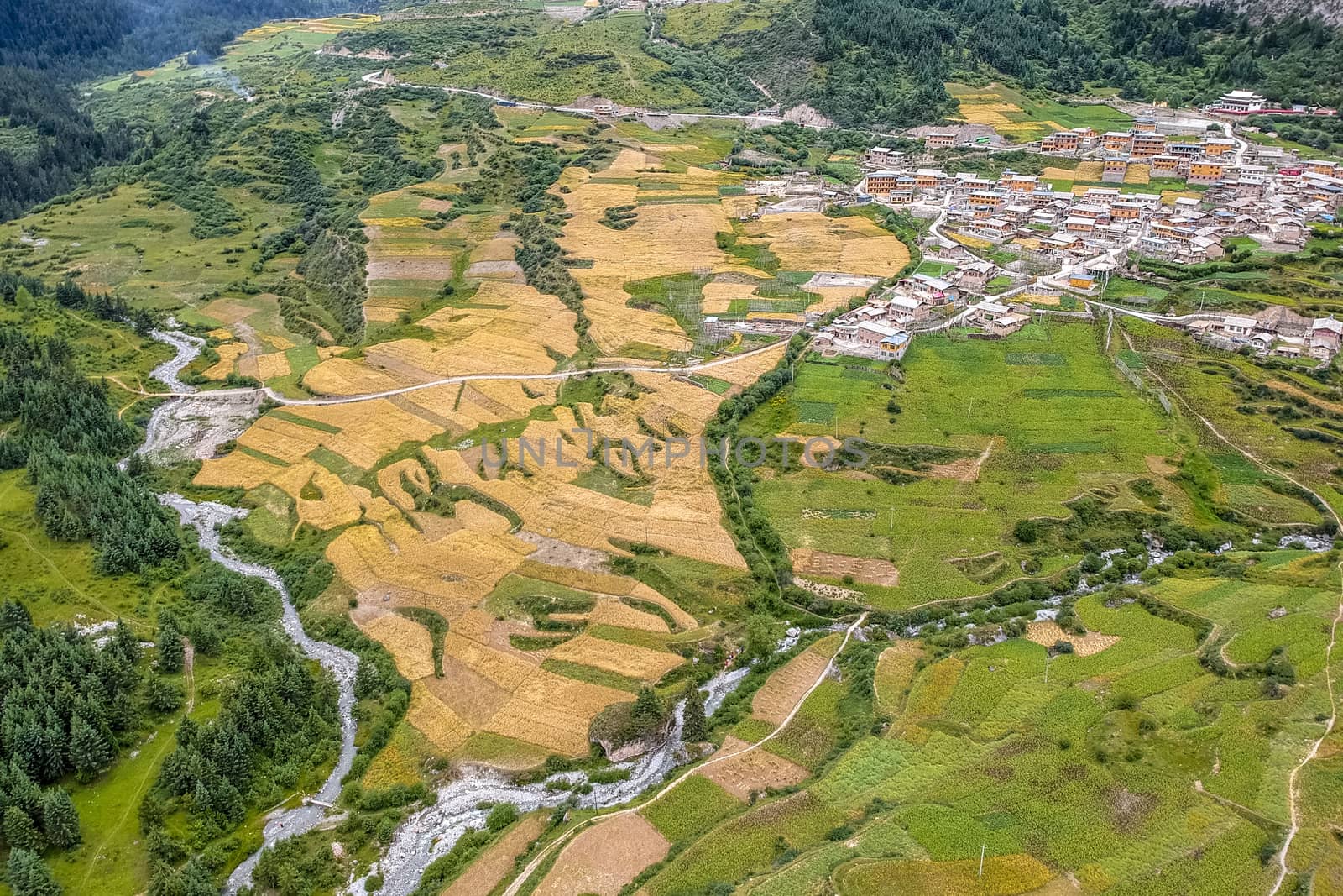 Zha Ga Na, the place which created with God's thumb, in Diebu county, Gansu province.