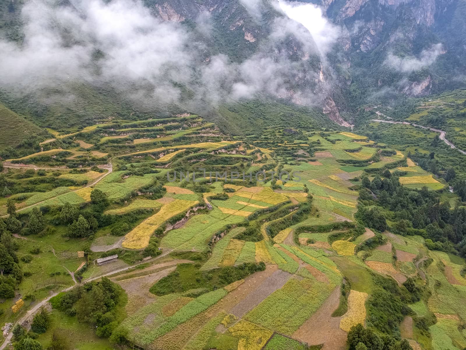 Zha Ga Na, the place which created with God's thumb, in Diebu county, Gansu province.