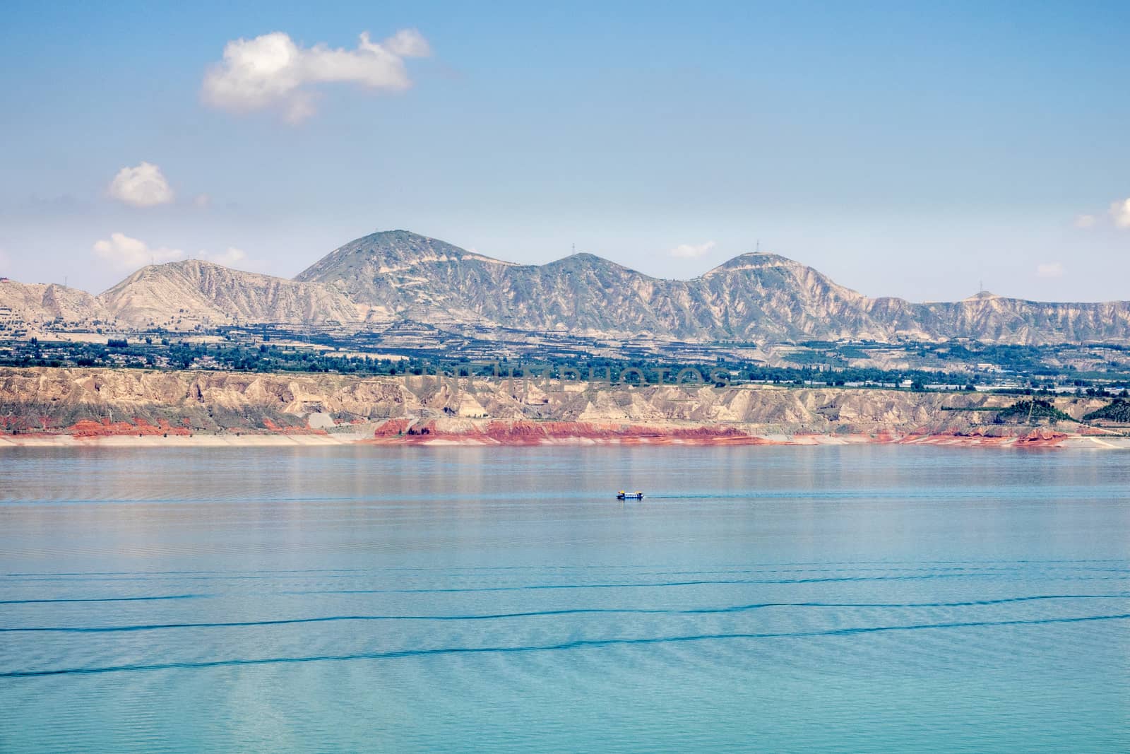 liujiaxia, the first reservoir of Yellow river in Yongjin county of Gansu province.