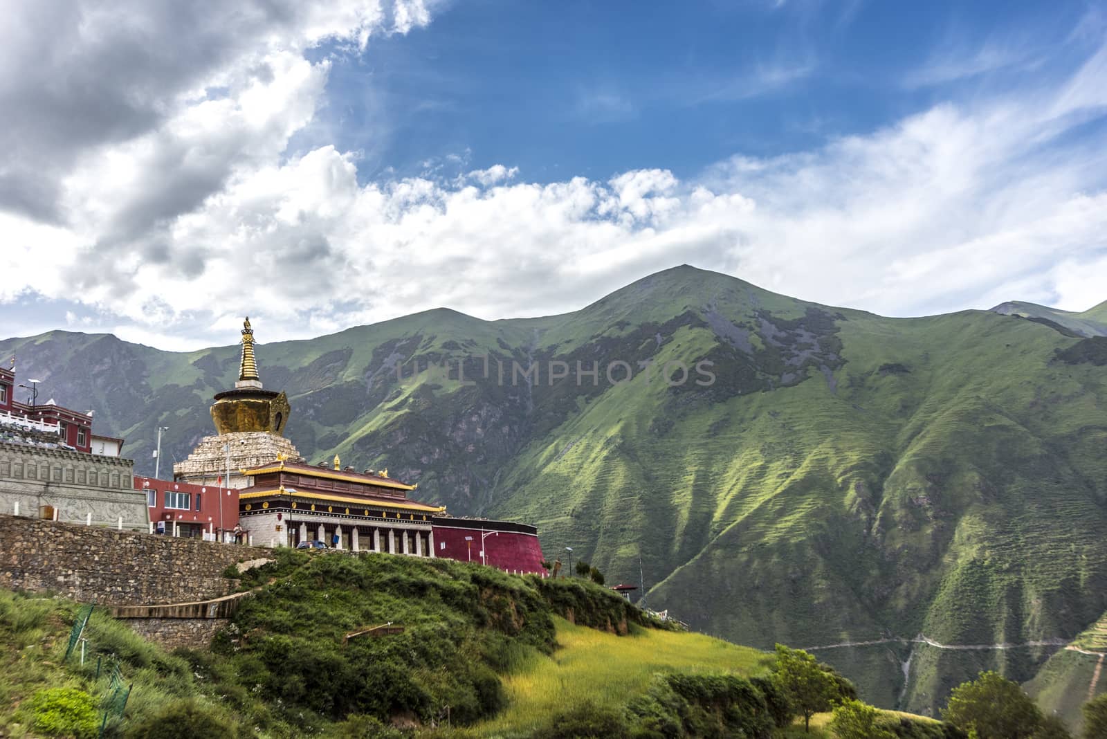 The Goddess of Mercy Temple (GuanYin Miao) in Guanyin Town, Jinchuan of Sichuan province.