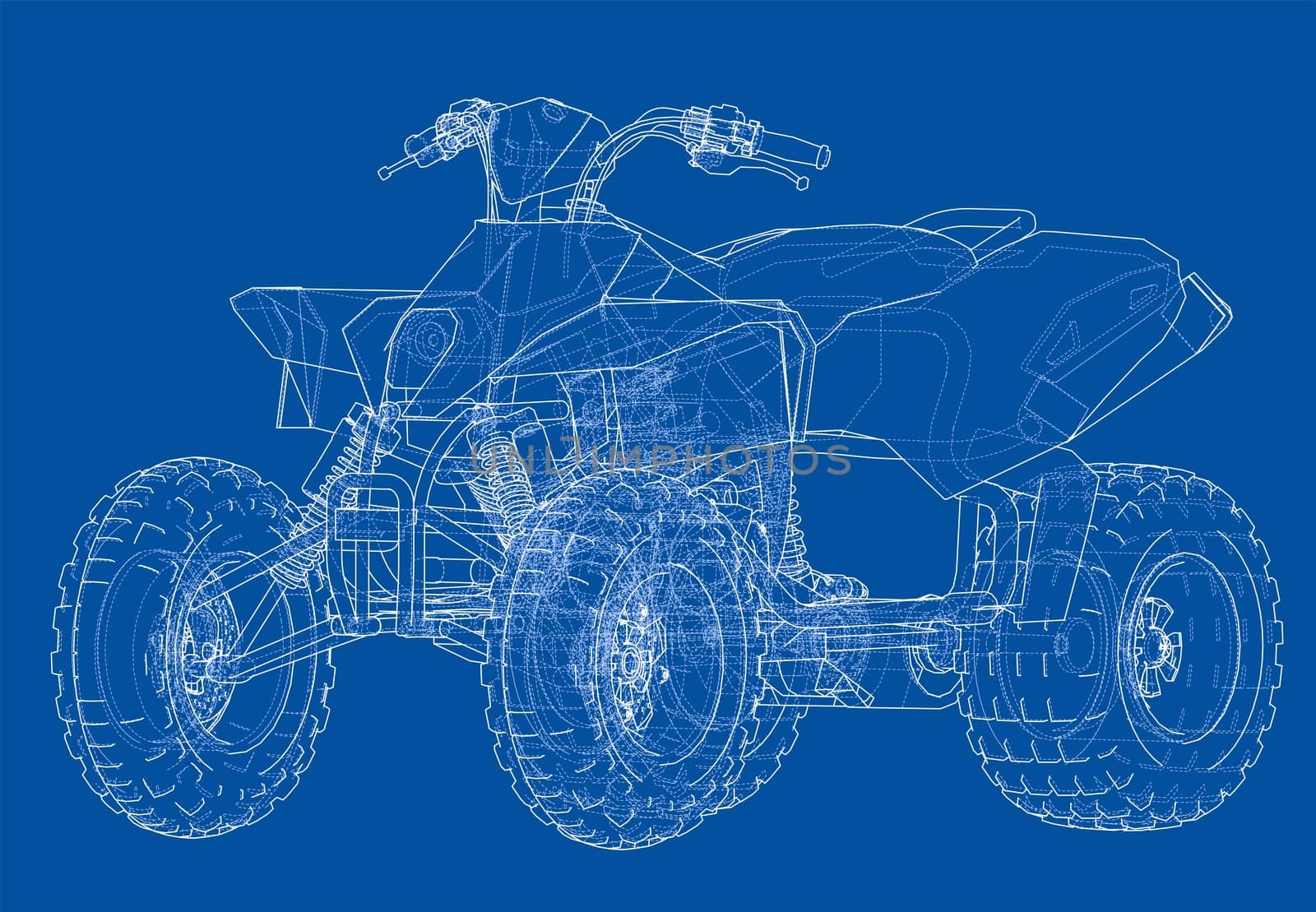 ATV quadbike concept outline by cherezoff