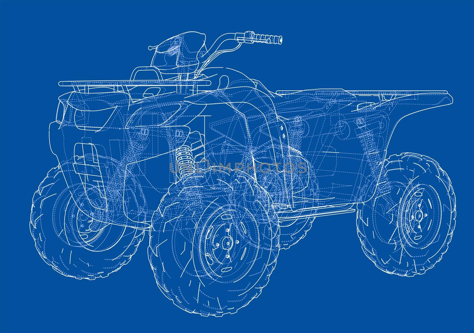 ATV quadbike concept outline by cherezoff