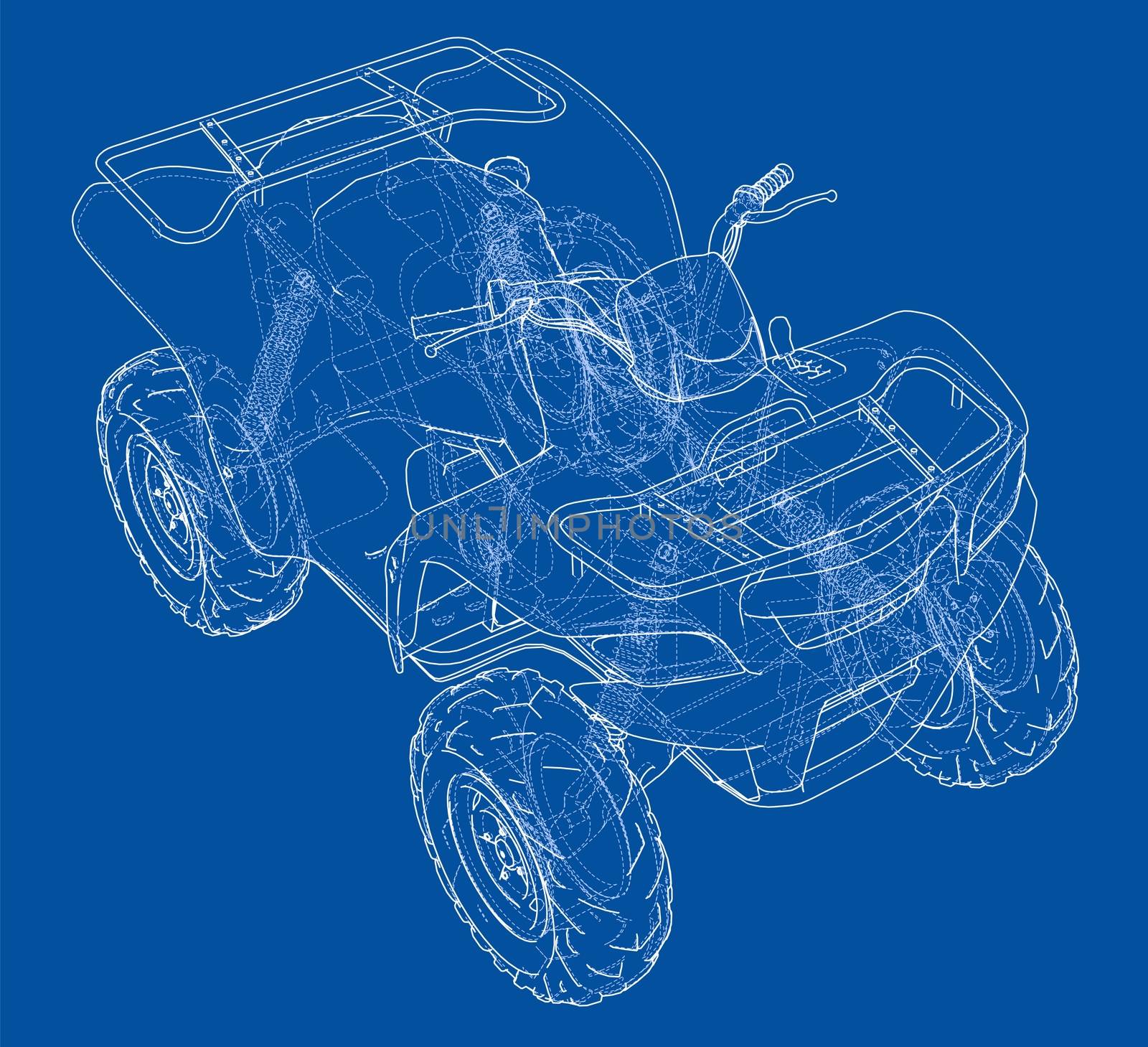 ATV quadbike concept outline by cherezoff