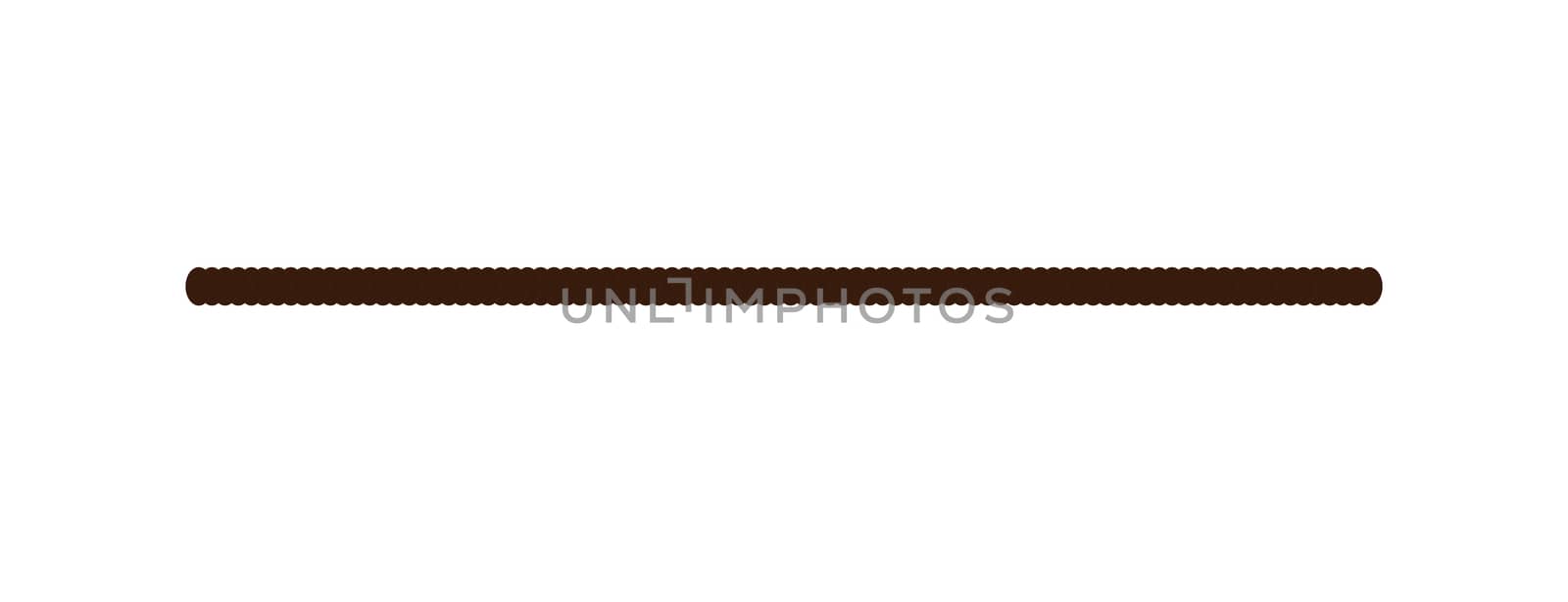 Vector illustration of brown rope by BreakingTheWalls