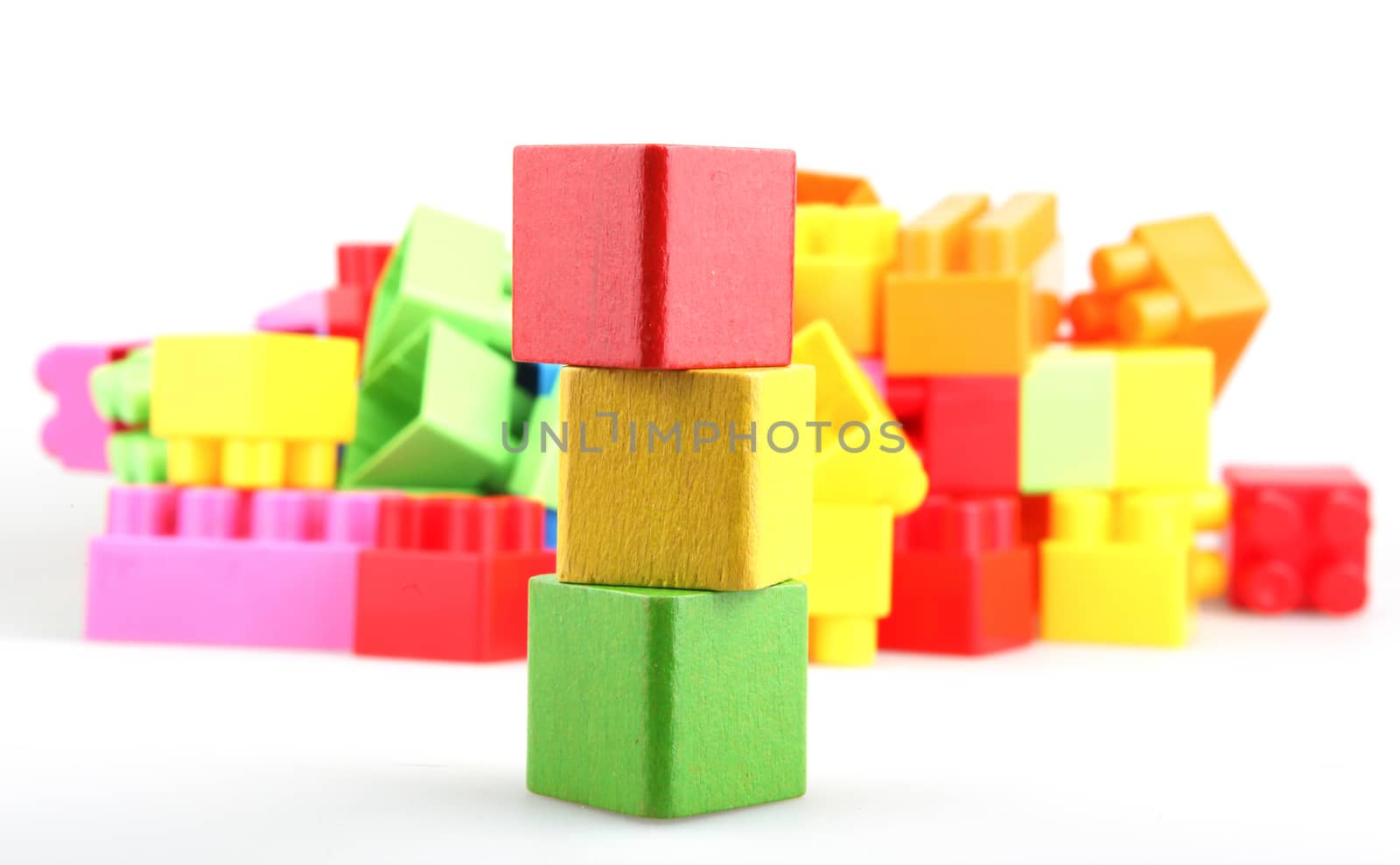 Plastic Toy Blocks Encourage Learning Through Play