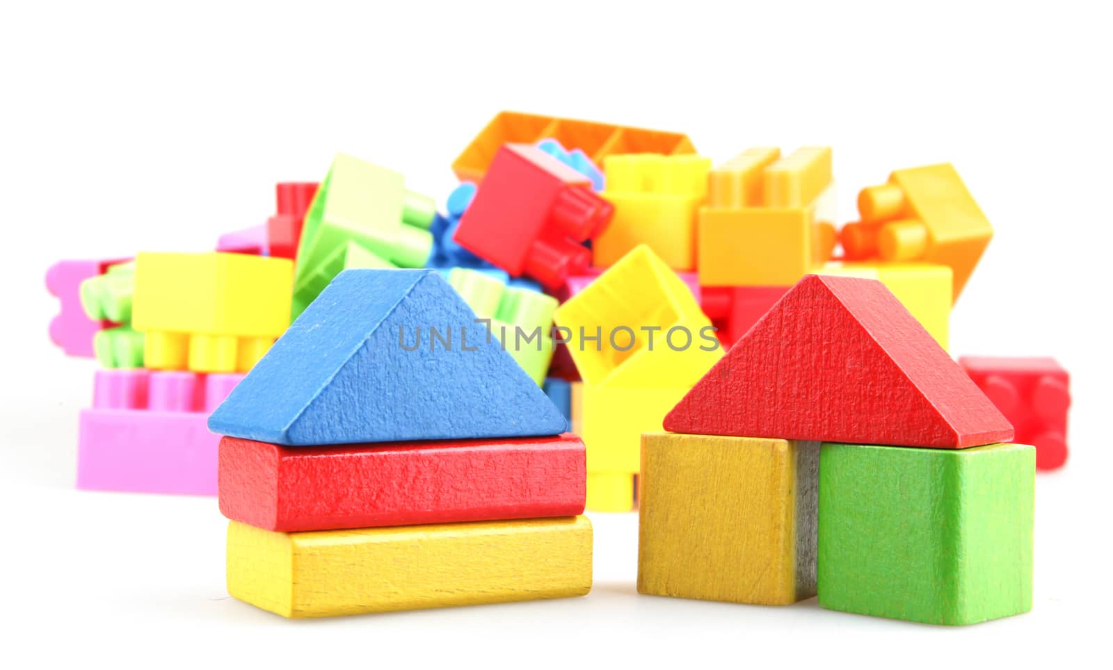 Wooden building blocks by nenovbrothers