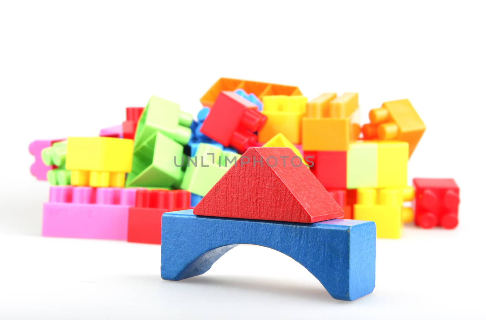 Plastic Toy Blocks Encourage Learning Through Play