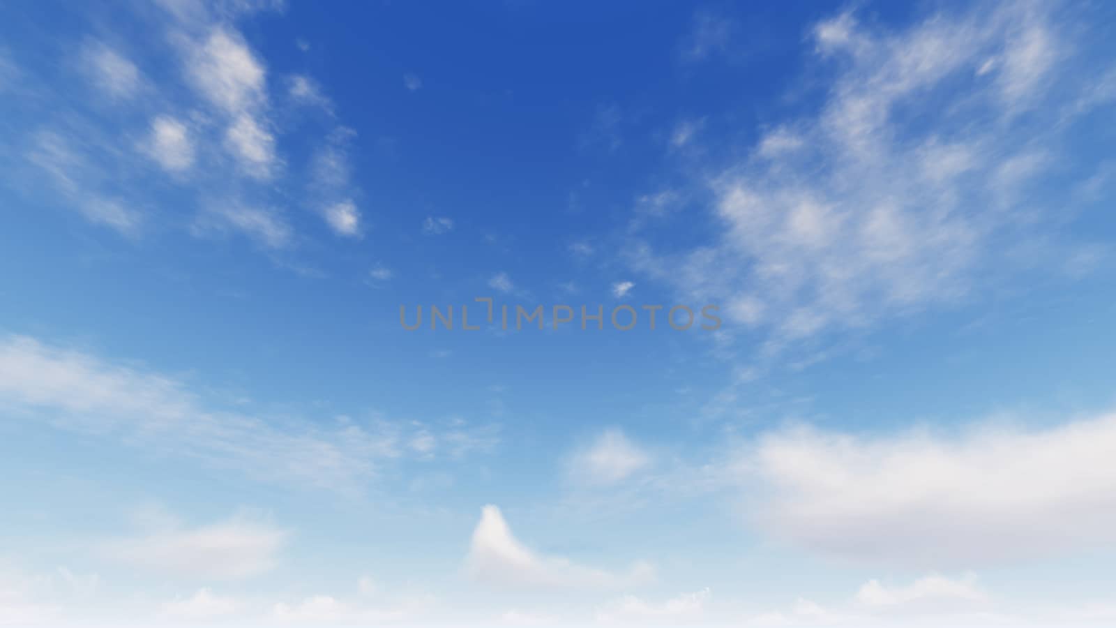 Cloudy blue sky abstract background, blue sky background with tiny clouds, 3d rendering

