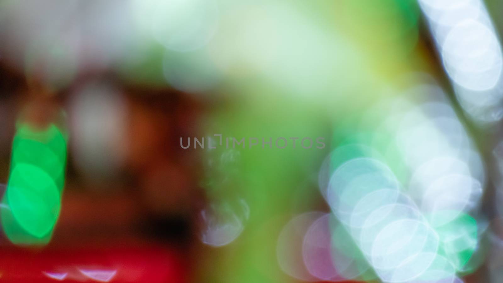 Abstract & Festive background with bokeh defocused lights