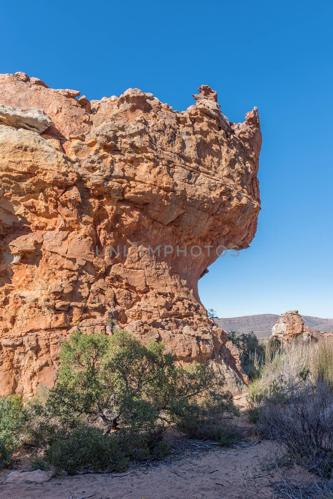 Rock formations at the Stadsaal Caves in the Cederberg Mountains in the Western Cape Province of South Africa
