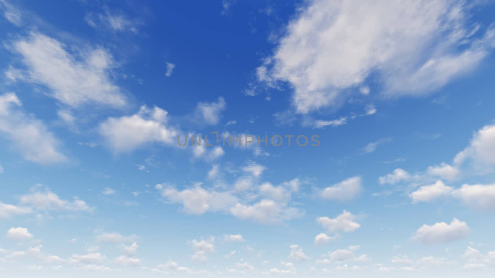 Cloudy blue sky abstract background, blue sky background with tiny clouds, 3d rendering

