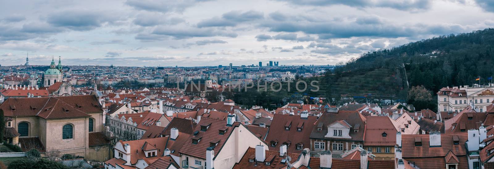 December advent Prague cityscape photo by artush