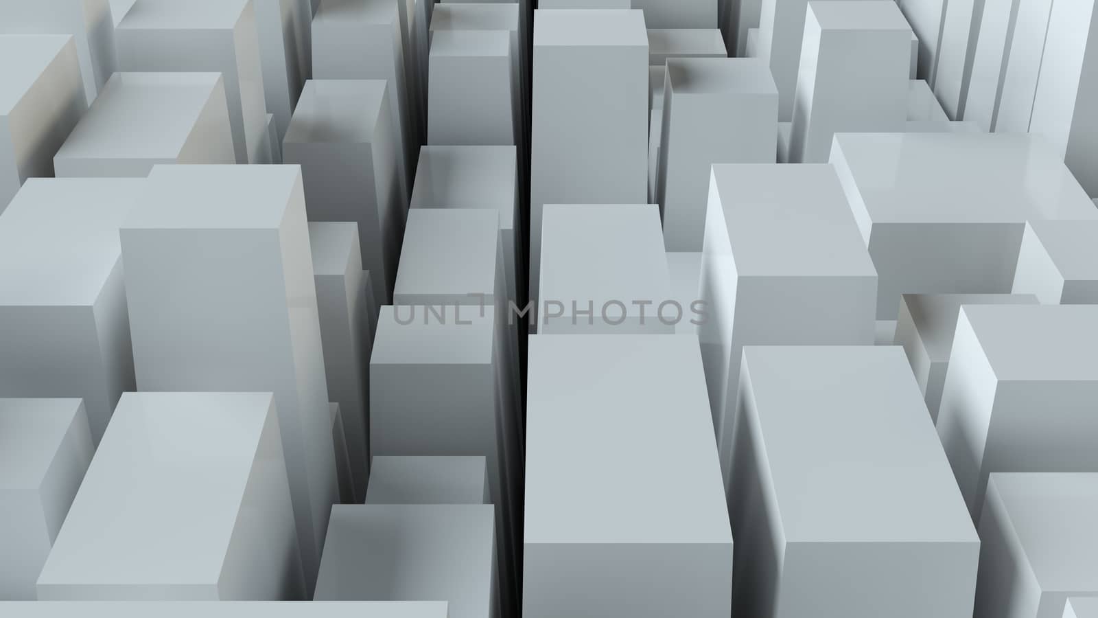 Abstract White Cubes Wall Background. 3d Illustration