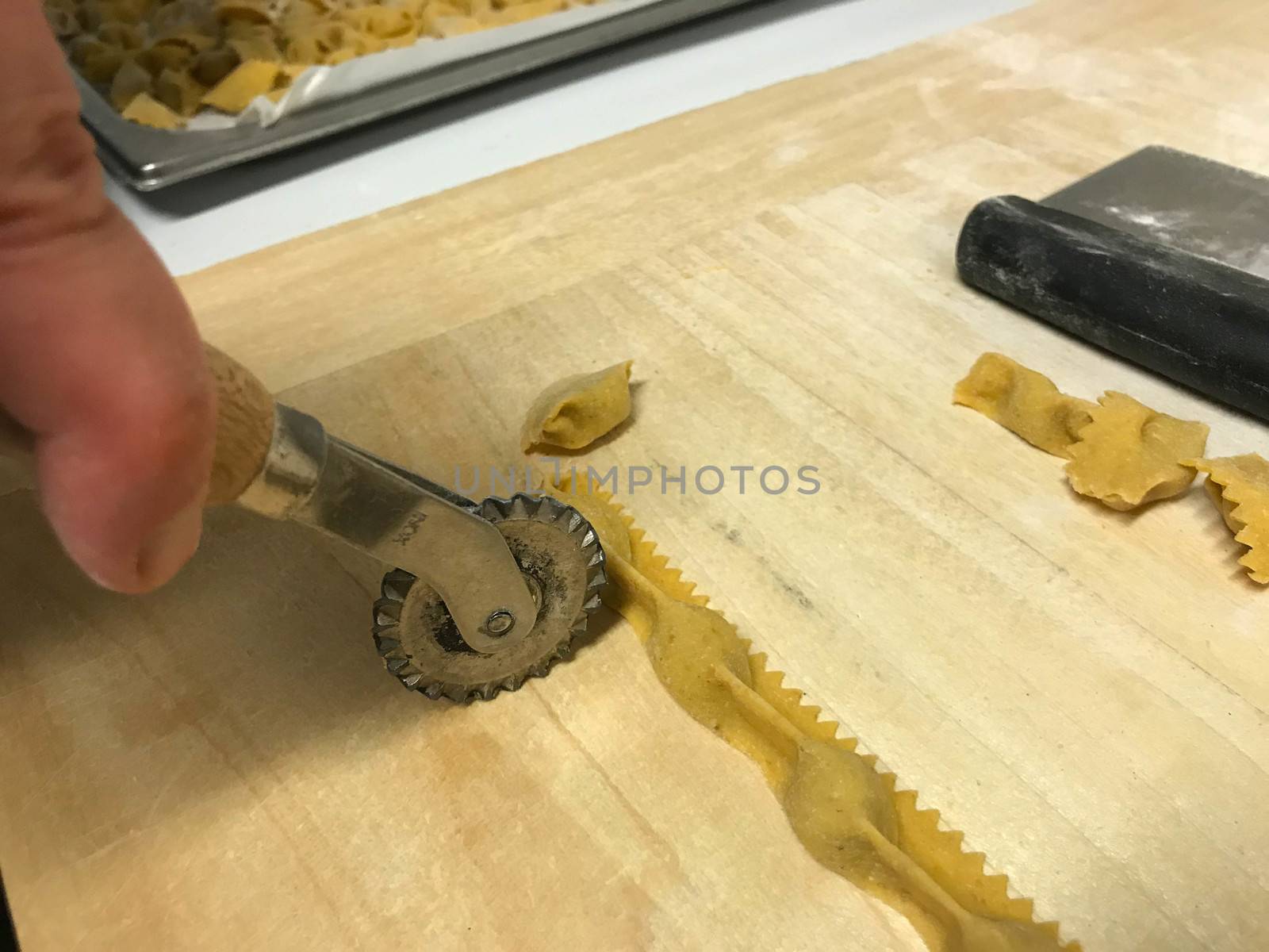 Agnolotti: home made pasta of the Langhe, Piedmont - Italy