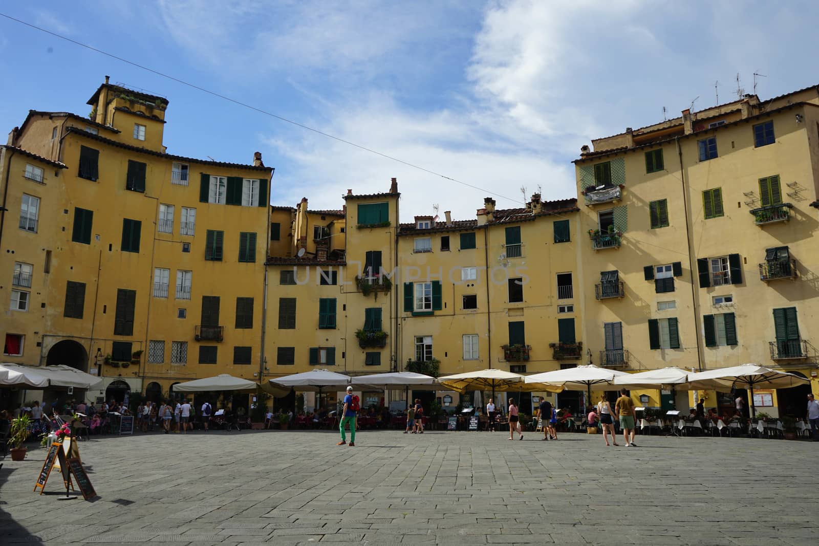 The Amphitheater Square in Lucca, Tuscany - Italy