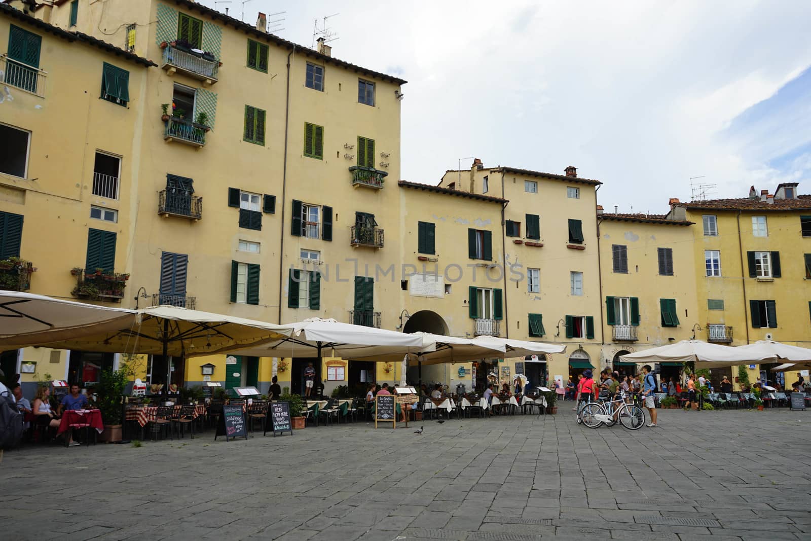 The Amphitheater Square in Lucca, Tuscany - Italy