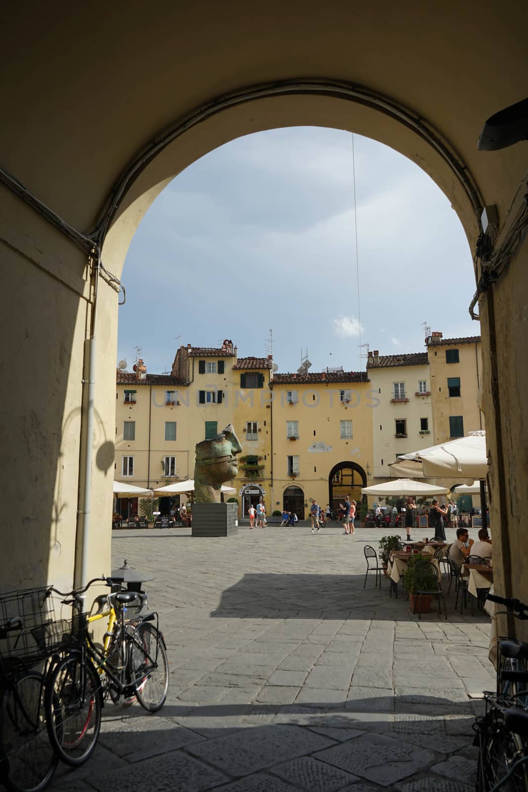 The Amphitheater Square in Lucca, Tuscany - Italy