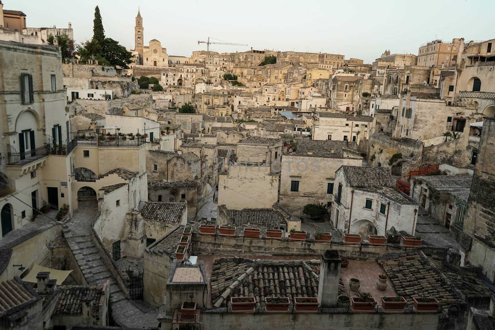 The old side of the town of Matera, Basilicata - Italy