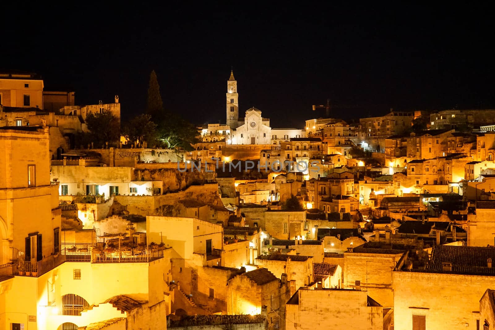 The old side of the town of Matera, Basilicata - Italy