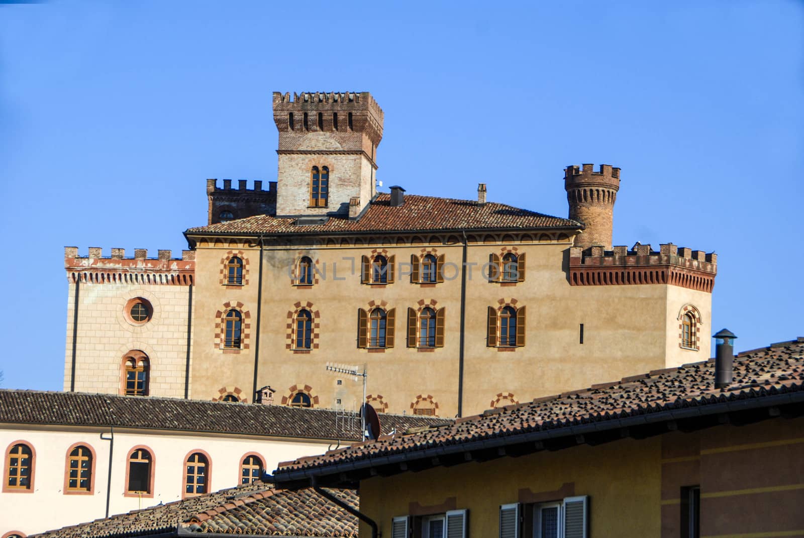 Castle "Falletti". Located in the center of the village of Barolo, CN - Piedmont - Italy