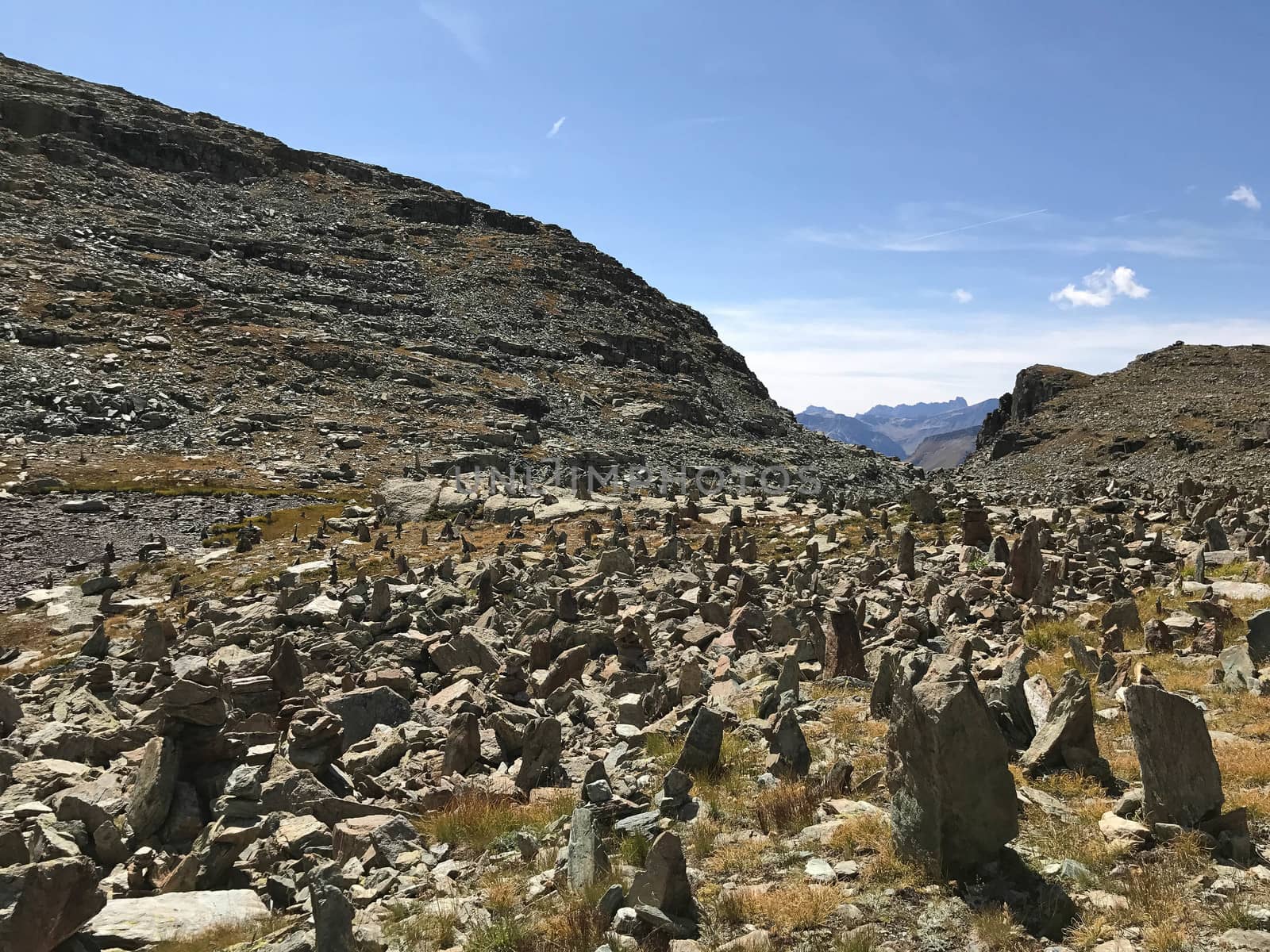 Stones in balance around Monviso by cosca