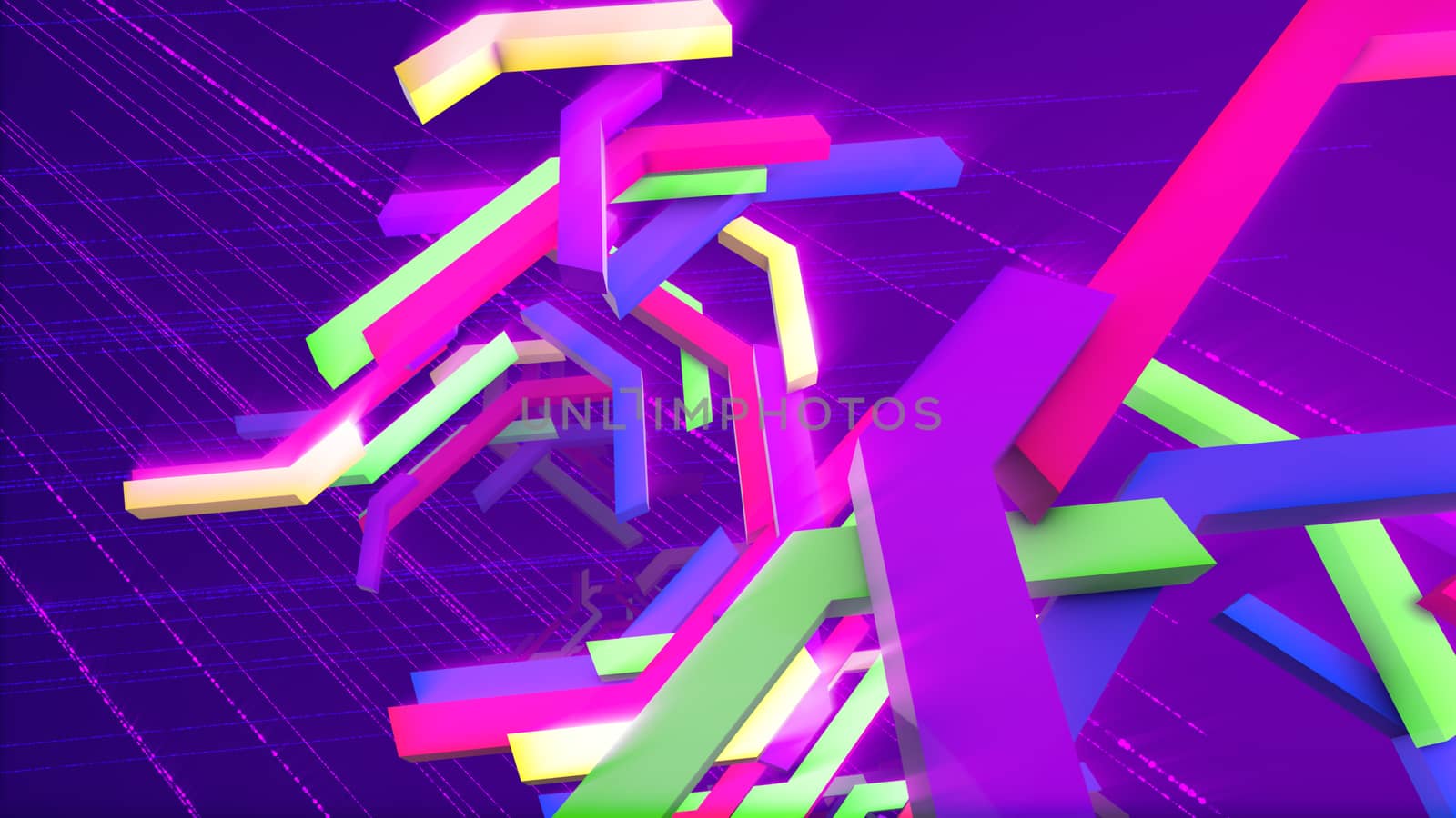 Sparkling colorful interlaced techno bars by klss