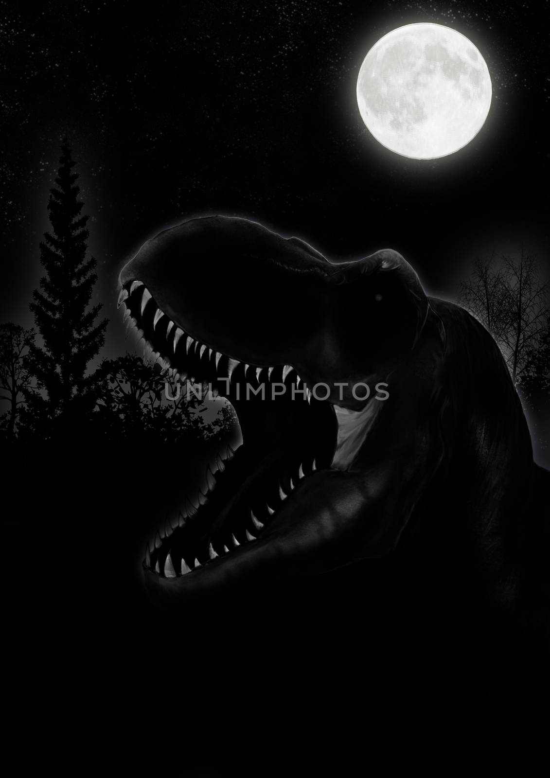 sketch of a dinosaur in  illustartion