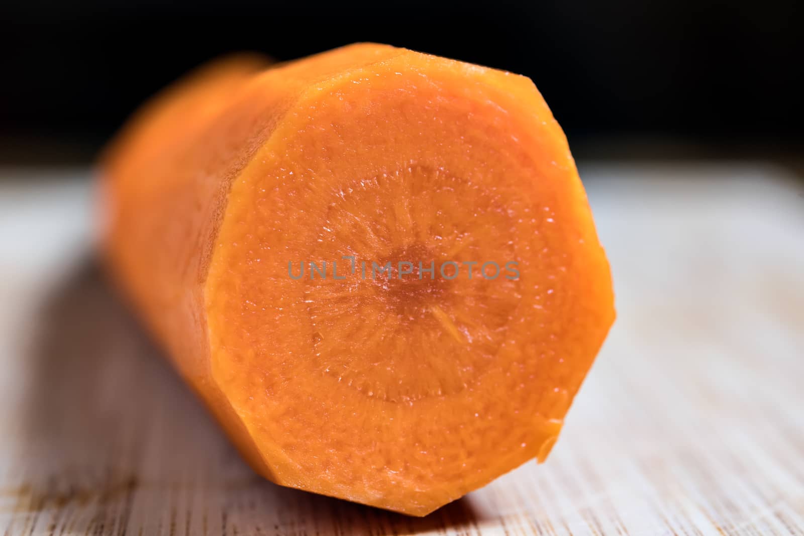Closeup of orange sliced carot by w20er