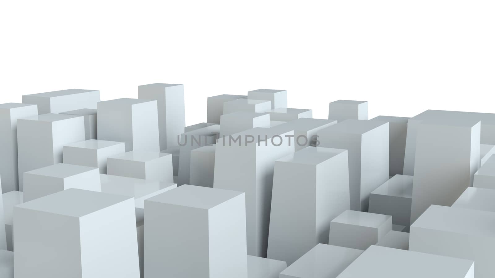 Abstract White Cubes Wall Background by cherezoff