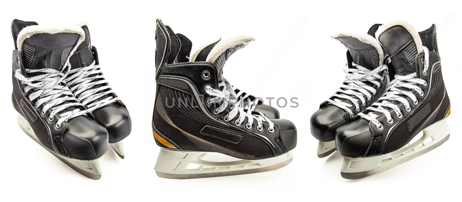 Male ice skate isolate against white background