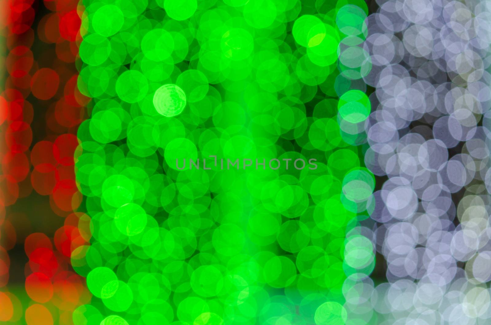 Abstract & Festive background with bokeh defocused lights