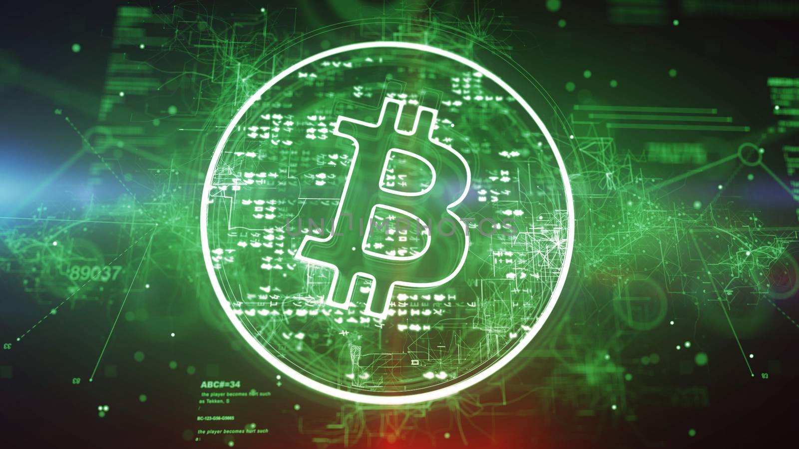 Advanced Bitcoin in Green Circle by klss
