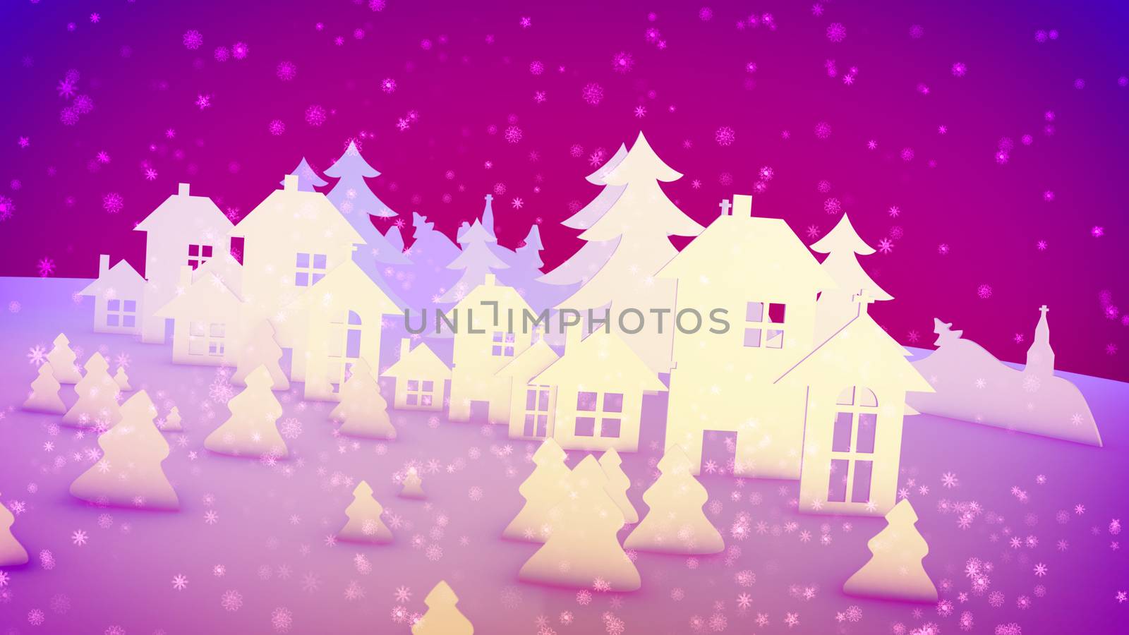 Christmas paper images in pink background by klss