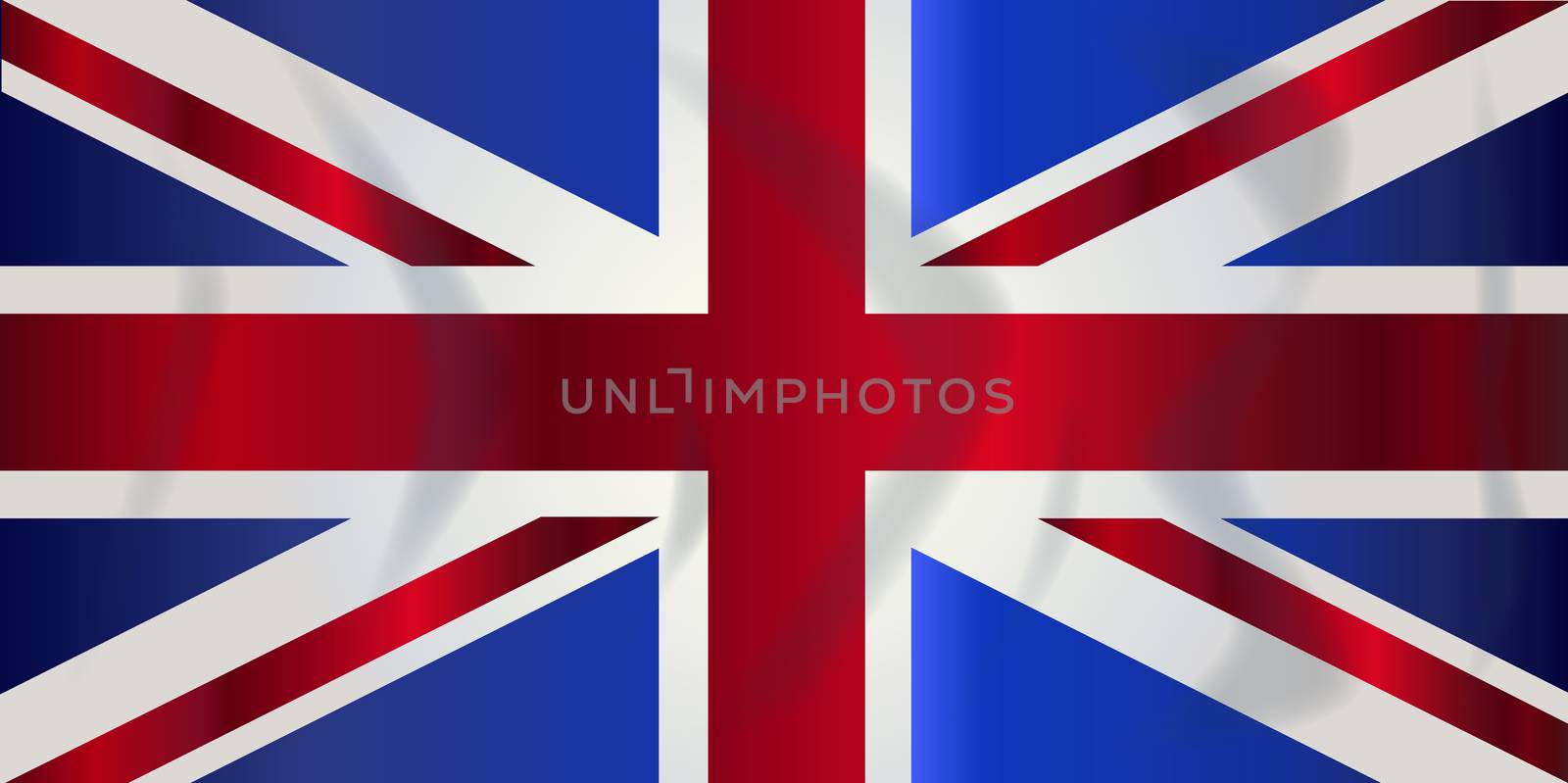 Typical Union Jack flag of the United Kingdom of England Scotland Ireland and Wales