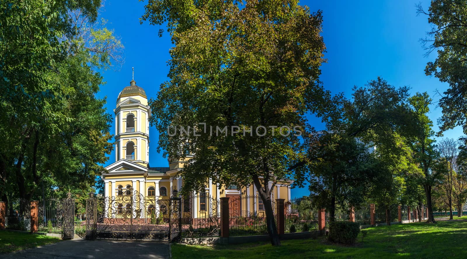 Odessa, Ukraine - 10.03.2018. Church of St. Alexis in Odessa located in the central part of the city