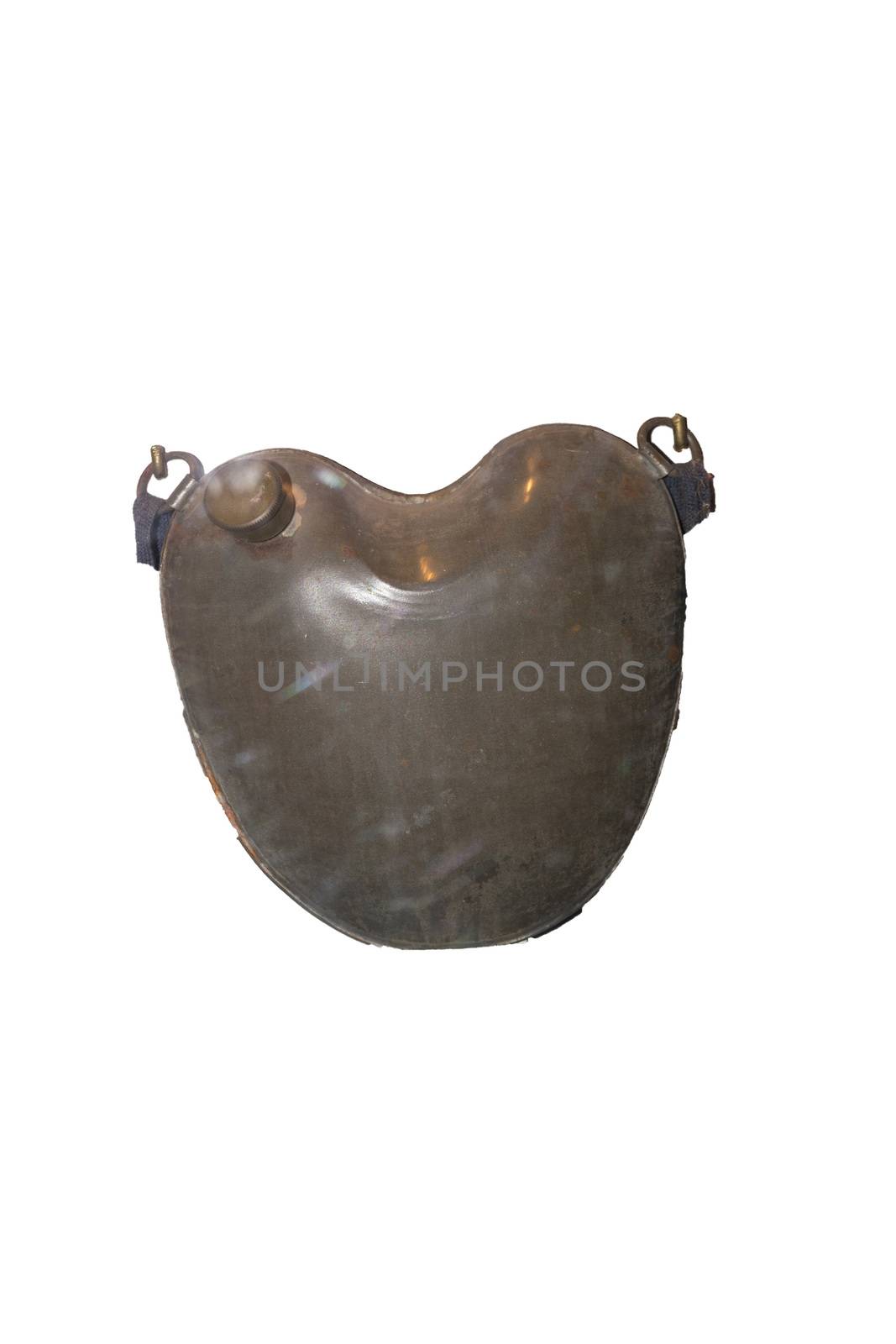 Old-fashioned hot water bottle of metal by JFsPic