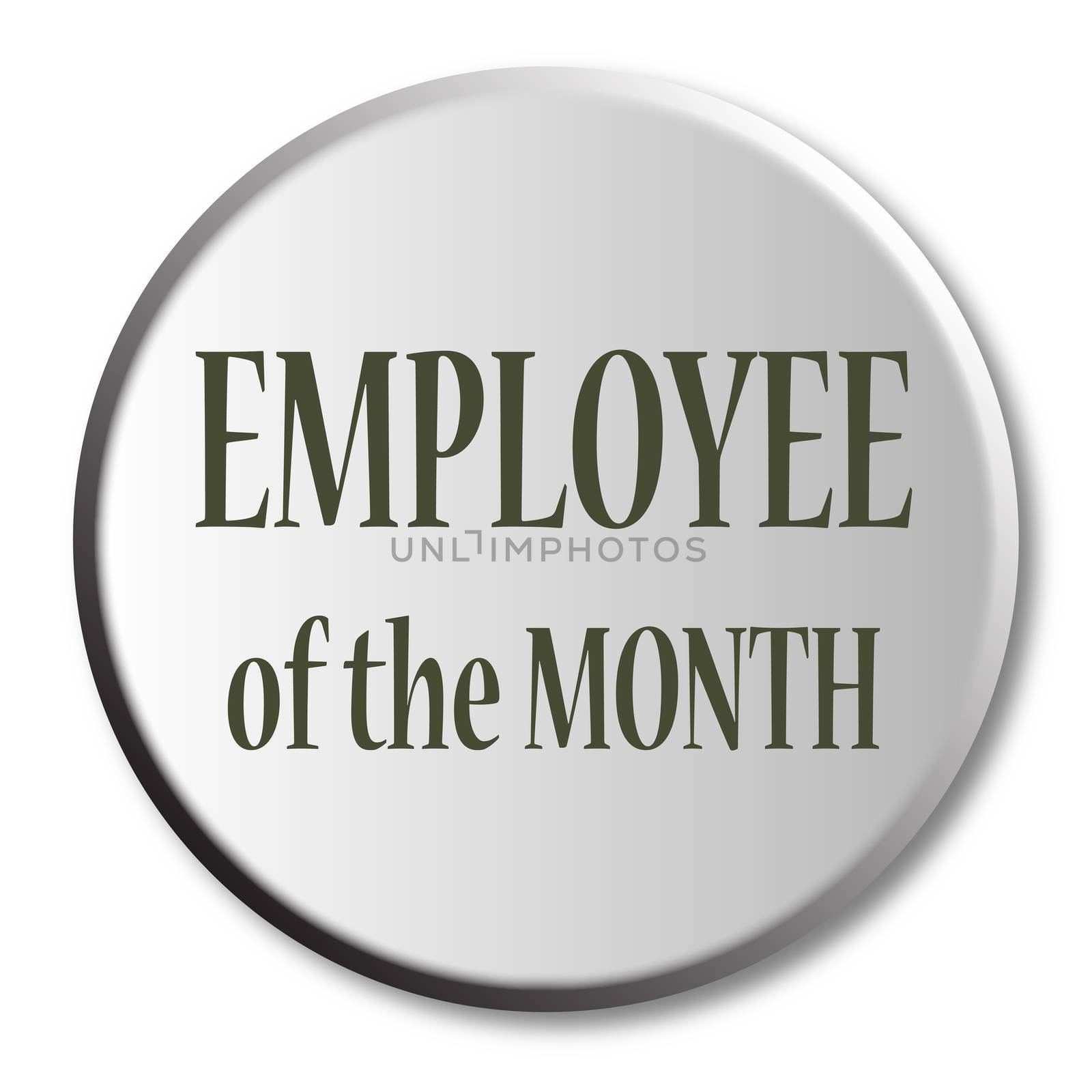 Employee Of The Month Button by Bigalbaloo