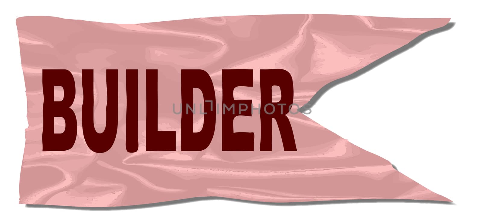 Builder Silk Flag by Bigalbaloo