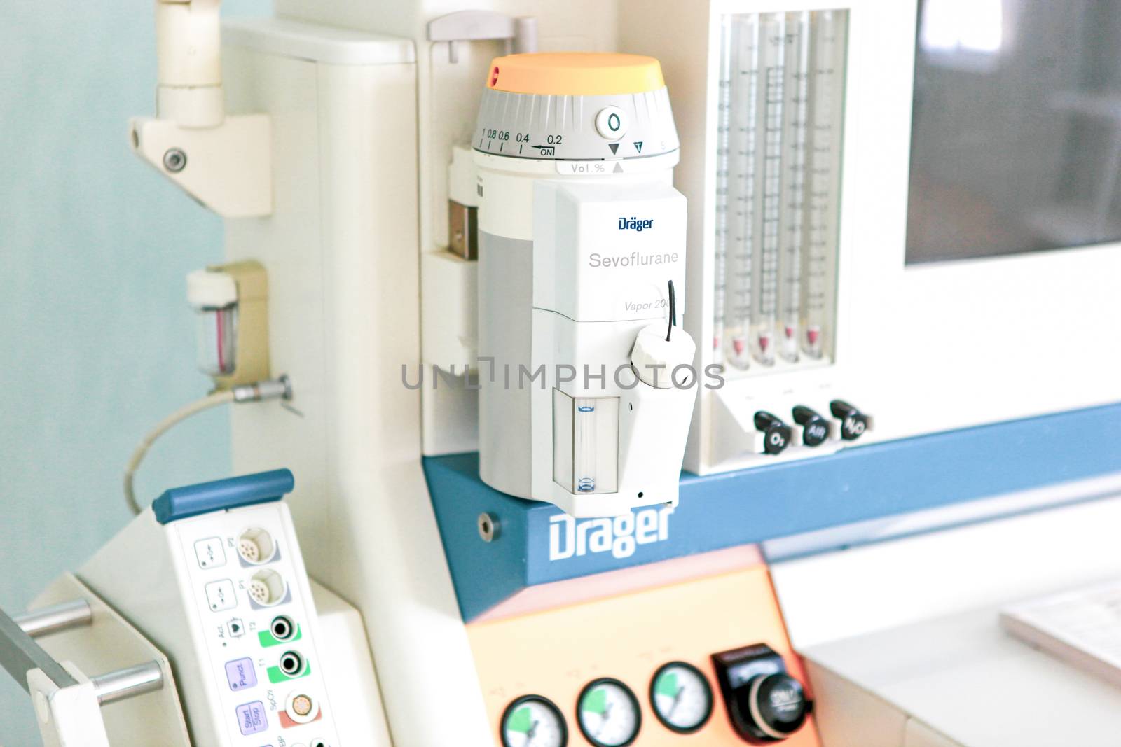 Burgas, Bulgaria - August 07, 2012: Modern Medical Equipment At "Bourgasmed" General Hospital.