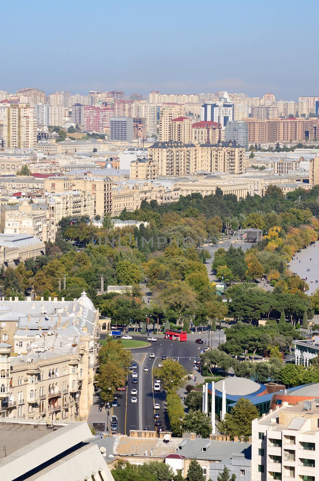 A look at one of the streets of Baku.Beautiful view.Azerbaijan by moviephoto