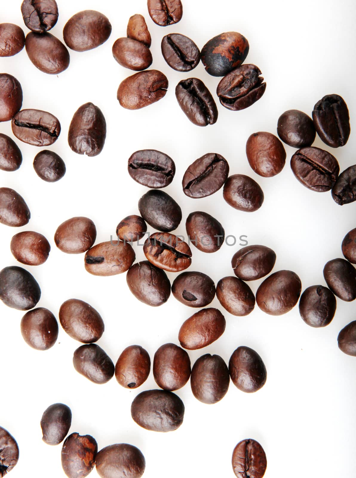 Coffee Beans Isolated On White Background by nenovbrothers