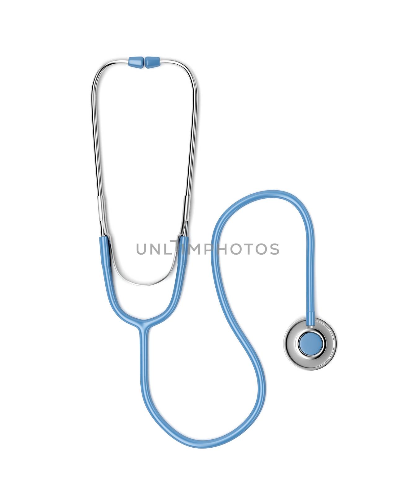 Stethoscope on white background by magraphics