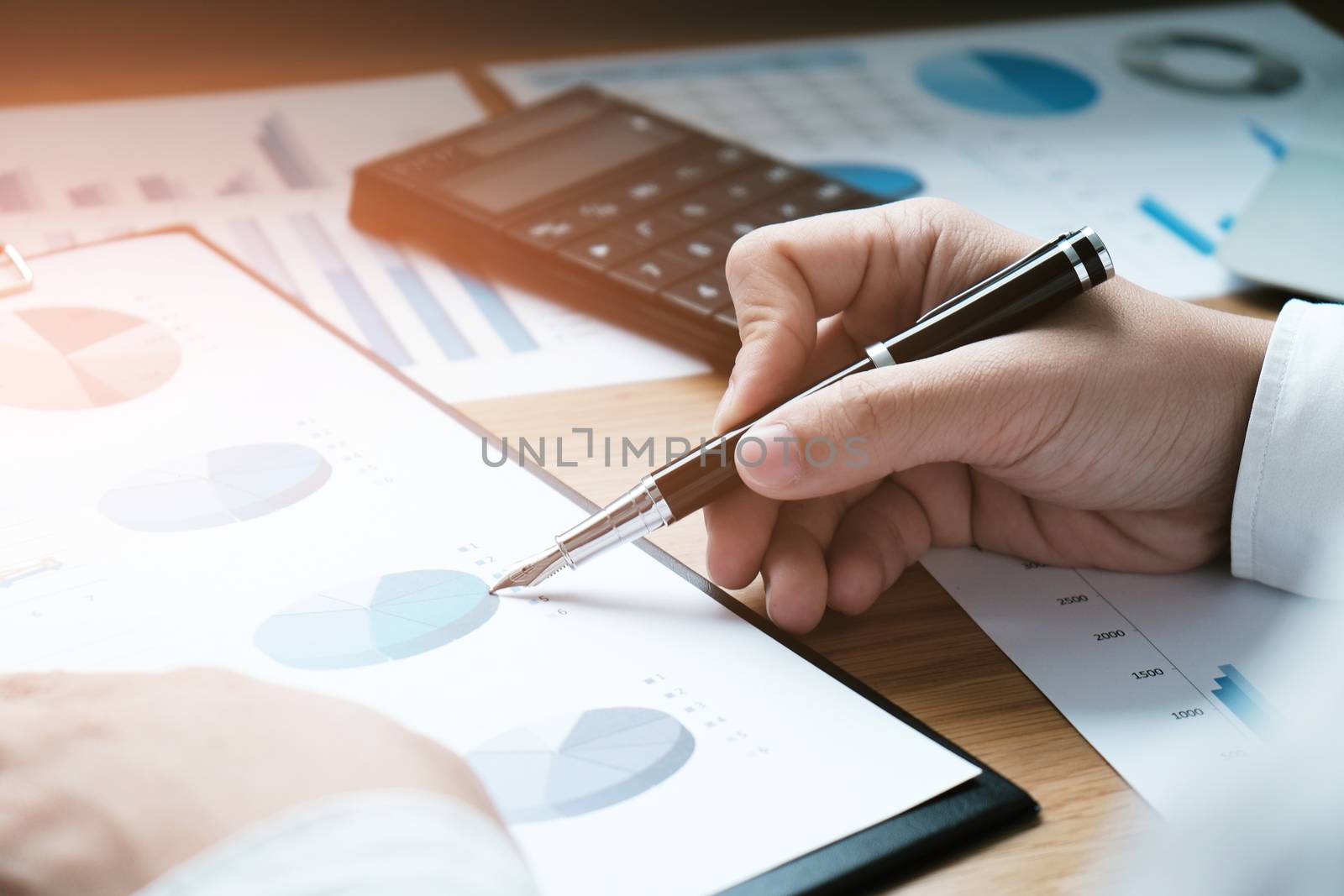 Auditor or internal revenue service staff, Business women checking annual financial statements of company. Audit Concept.