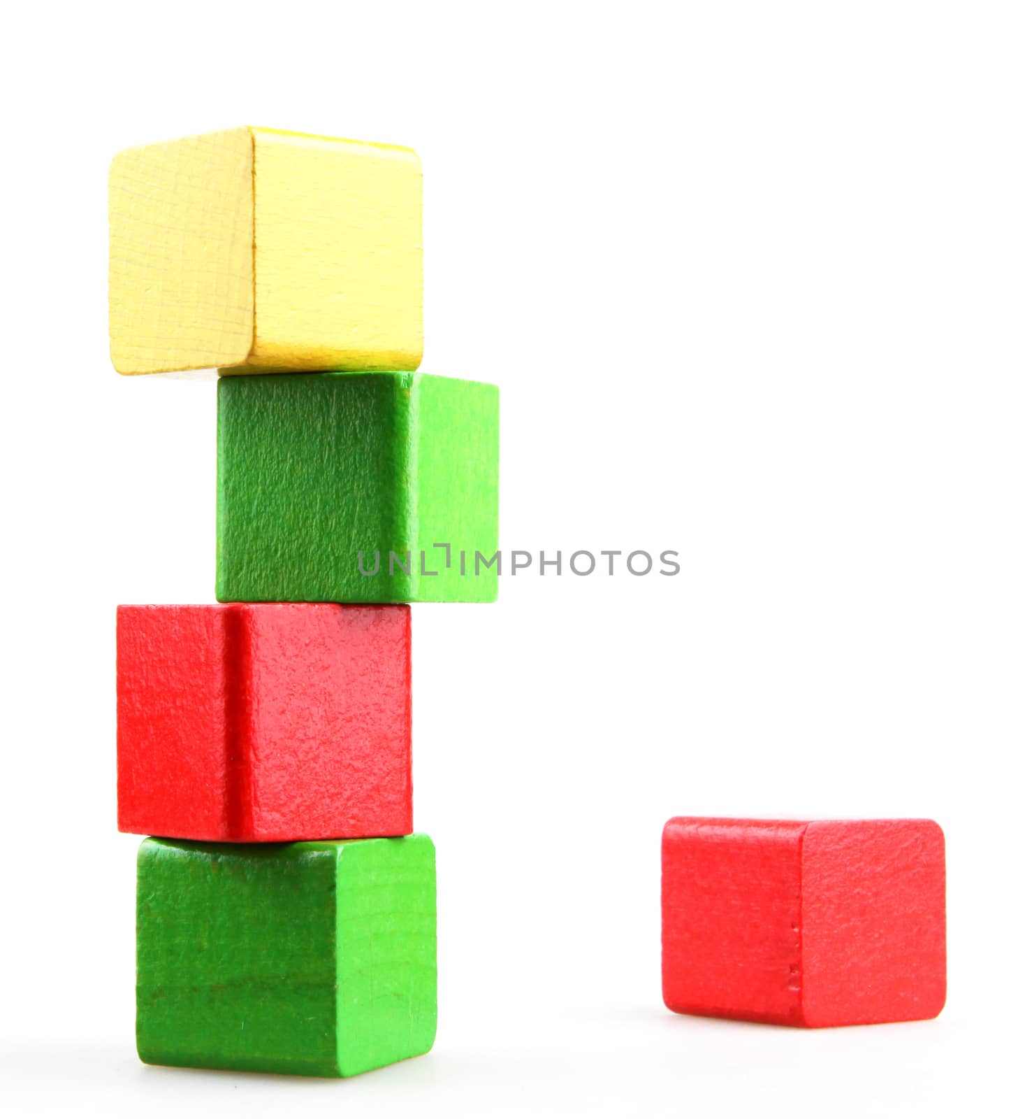 Colorful Wooden Building Blocks Toys by nenovbrothers