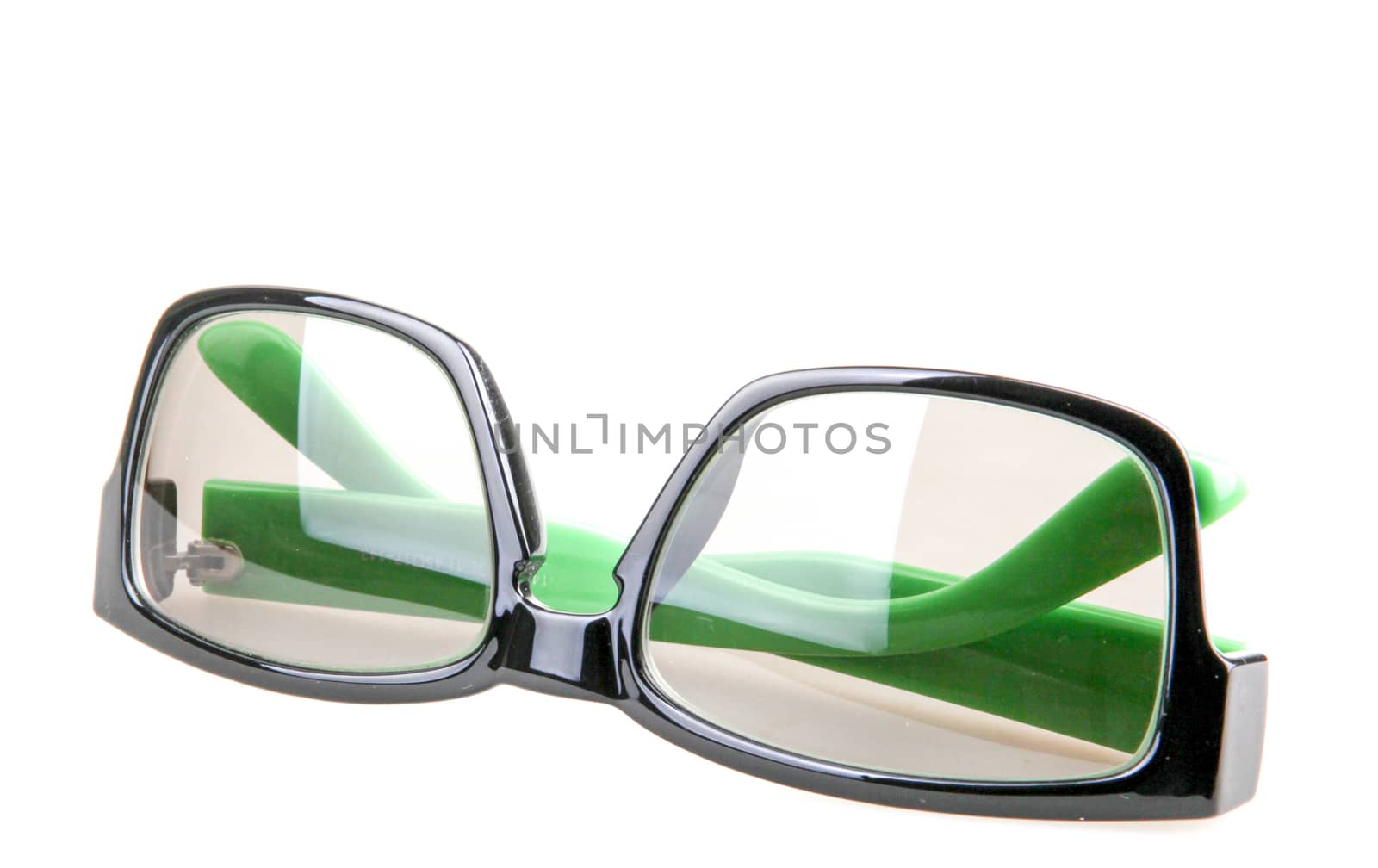 Eyeglasses With Green Rim