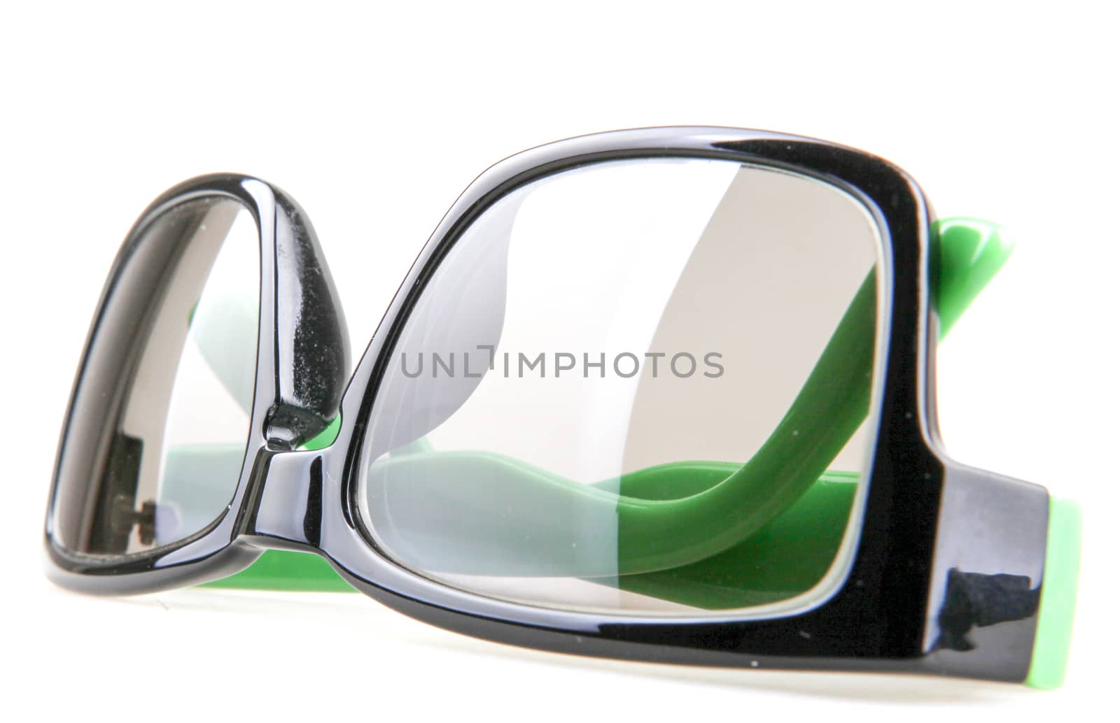 Eyeglasses With Green Rim