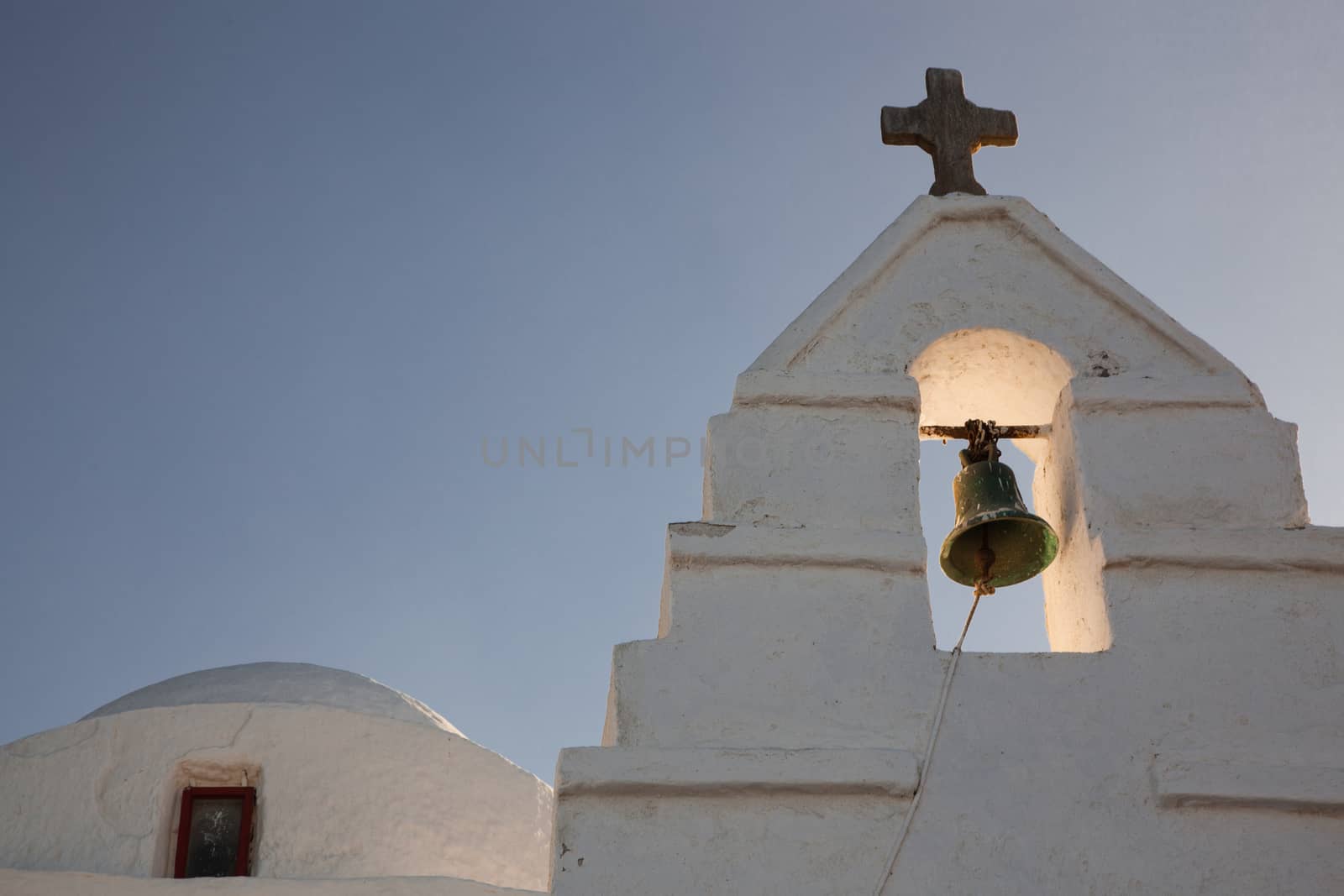 minimalist greek church detail