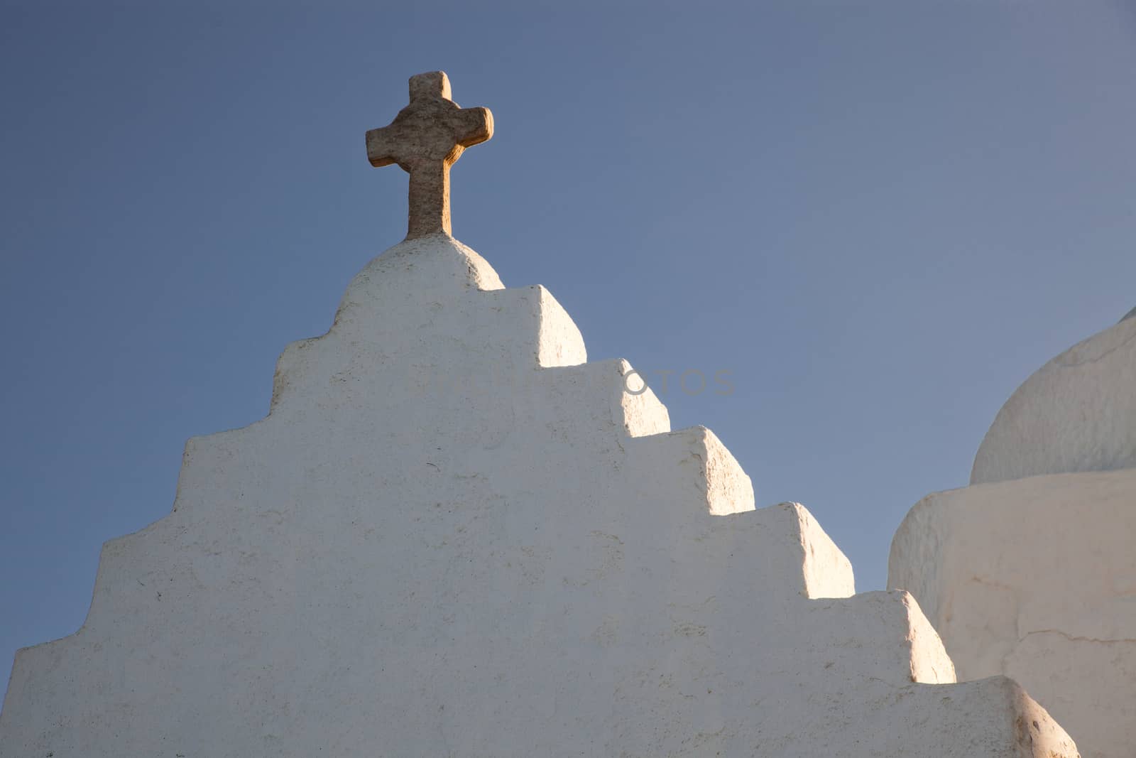 minimalist greek church detail