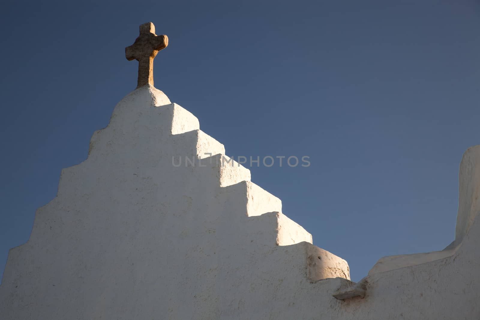 minimalist greek church detail